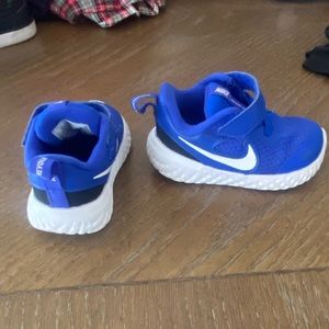 Blue Nike sneakers